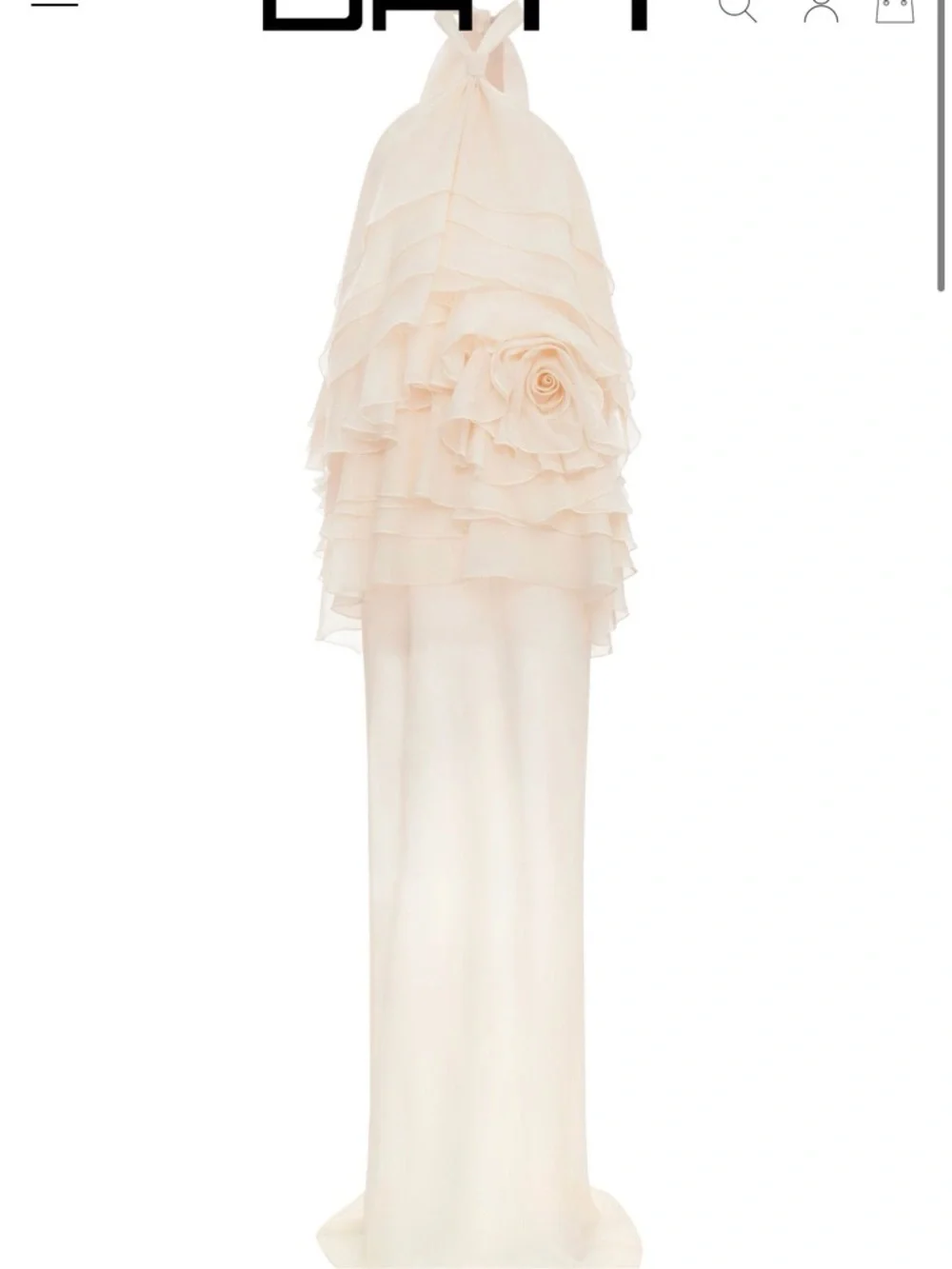 DATT SANDROSE RUFFLE GOWN - Picture 2 of 5